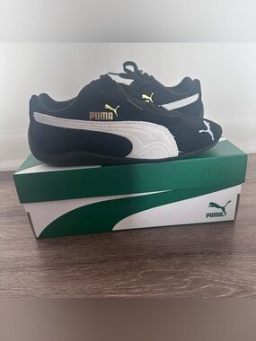 Puma Speedcat OG Kids Black & White Sneakers